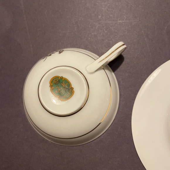 JKW Carlsbad porcelain teacup and saucer 1930-1945 - Picture 8 of 14